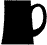 Silhouette of 1 Pint (Cut) Straight Sided Tankard